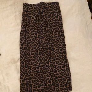 Zara leopard pencil skirt